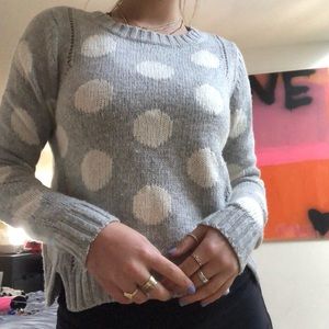 Polka dot sweater